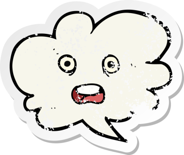 Bir insan tarafından çizilmiş bir karikatür şok edici konuşma balonunun gerilemiş etiketi.