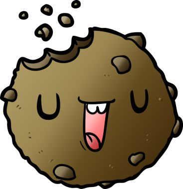 bir insan tarafından çizilmiş karikatür kurabiyesi