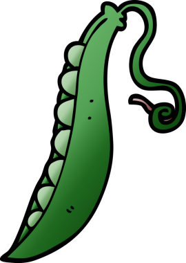 Bir insan tarafından çizilmiş bezelye karalaması.