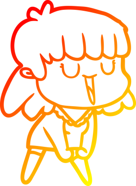 Bir insan tarafından çizilmiş bir karikatür kadın çizimi