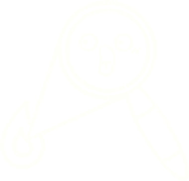 Bir insan tarafından çizilen Büyüteç Tebeşir Çizimi