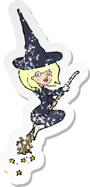 Bir insan tarafından çizilmiş bir cadılar bayramı çizgi filminin gerilimli yapıştırması.