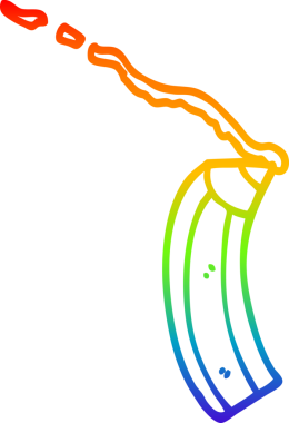 gökkuşağı gradyan çizgi çizimi bir insan tarafından çizilmiş renkli kalem