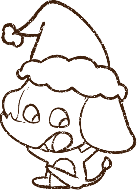 Bir insan tarafından çizilmiş Noel Fili Kömürü