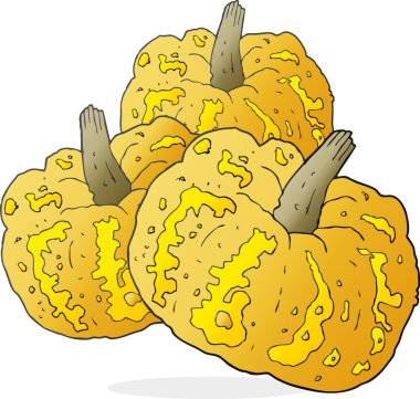 Bir insan tarafından çizilmiş serbest çizgi film kabağı.