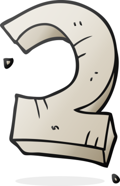 Bir insan tarafından çizilmiş iki numaralı karikatür.