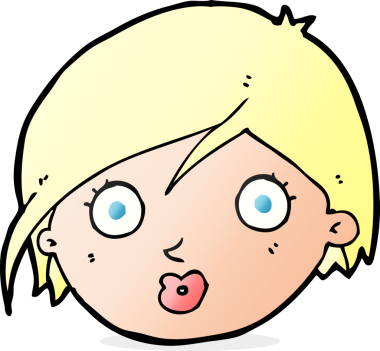 Bir insan tarafından çizilmiş bir kadın yüzü.