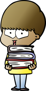 Bir insan tarafından çizilmiş mutlu çocuk çizgi filmi.