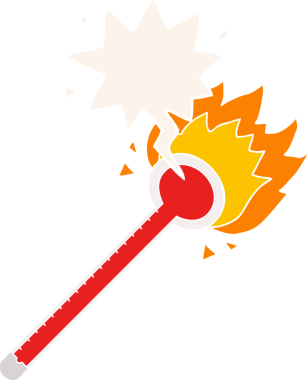 bir insan tarafından çizilmiş, konuşma baloncuklu karikatür termometresi.