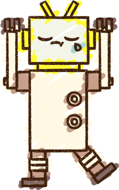 Bir insan tarafından çizilen robot tebeşiri.