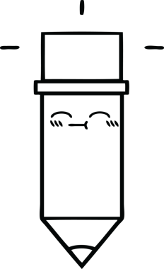 Bir insan tarafından çizilmiş bir kalem çizimi