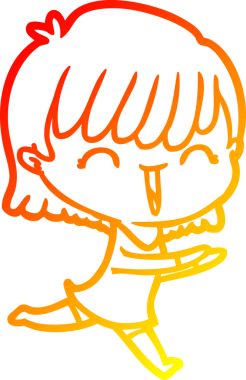 Bir insan tarafından çizilmiş bir karikatür kadın çizimi