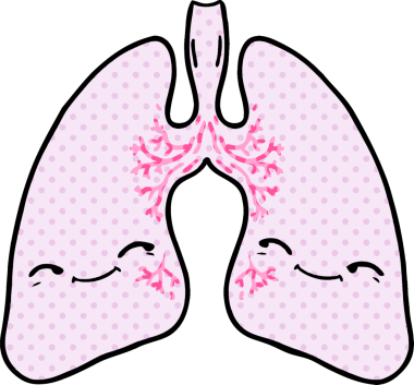 Bir insan tarafından çizilmiş karikatür ciğerleri.