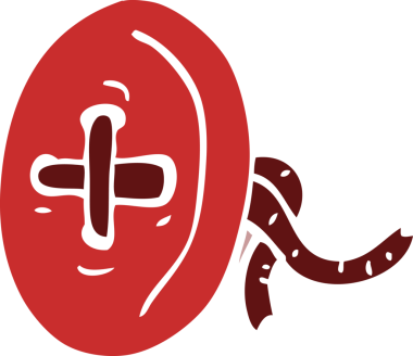 bir insan tarafından çizilmiş karalama düğmesi