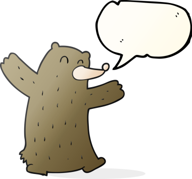 Bir insan tarafından çizilmiş serbest konuşma balonu karikatürü.