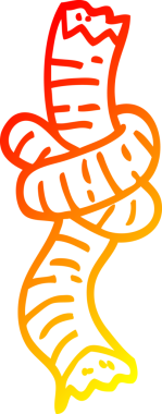 Bir insan tarafından çizilmiş bir karikatürün sıcak eğimli çizimi