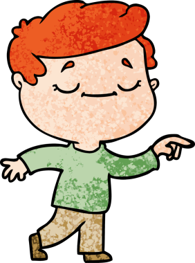 bir insan tarafından çizilmiş barışçıl bir adam.