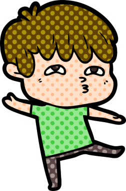 Bir insan tarafından çizilmiş garip bir adam.