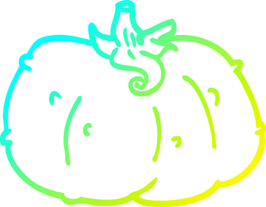 Bir insan tarafından çizilmiş bir çizgi balkabağı çizimi.