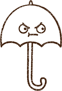 Bir insan tarafından çizilen Şemsiye Kömürü