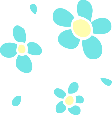 Bir insan tarafından çizilmiş karalama dekoratif çiçekler.