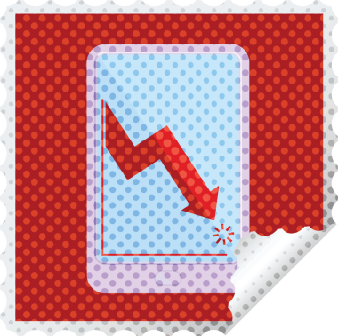 bir insan tarafından çizilmiş iş performansı grafik kare etiketini gösteren elektronik tablet