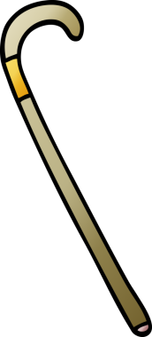 Bir insan tarafından çizilmiş karalama yürüme sopası.