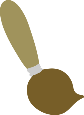 Sanatçılar bir insan tarafından çizilmiş fırça