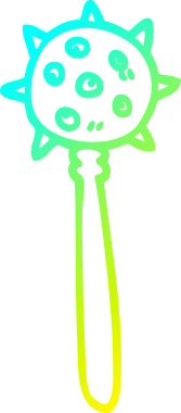 Bir insan tarafından çizilmiş bir ortaçağ çizgi çizimi.