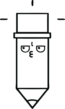 Bir insan tarafından çizilmiş bir kalem çizimi