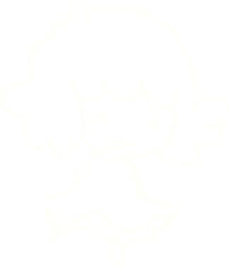 Bir insan tarafından çizilen Mutlu Kız Tebeşiri