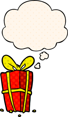 Bir insan tarafından çizilmiş çizgi roman tarzında düşünce baloncuğu olan çizgi film xmas