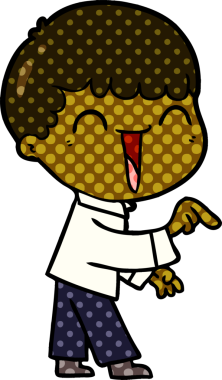 Bir insan tarafından çizilmiş mutlu bir adam.