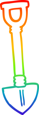 gökkuşağı gradyan çizgi çizimi bir insan tarafından çizilmiş bir maça