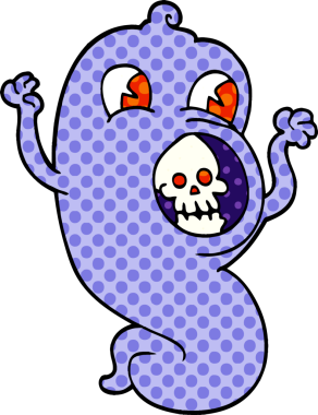 Bir insan tarafından çizilmiş karalama hayaleti.