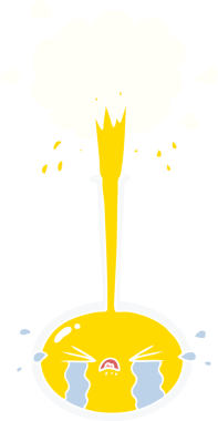 Ağlayan yassı renkli çizgi film bilim deneyi bir insan tarafından çizilmiş ağlama