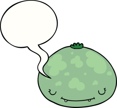 Bir insan tarafından çizilmiş konuşma baloncuklu bir çizgi film.