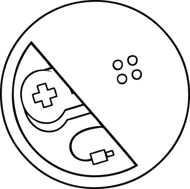 Bir insan tarafından çizilmiş oyun dışı tabelanın çizgi çizimi