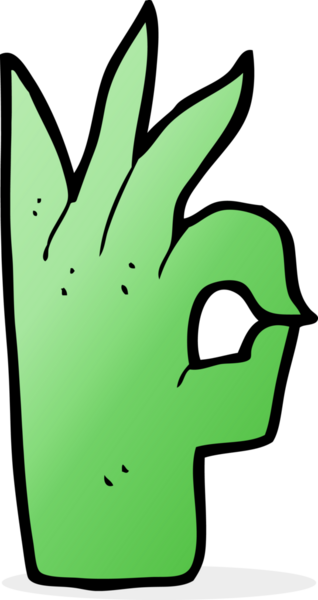 Bir insan tarafından çizilmiş el hareketi.