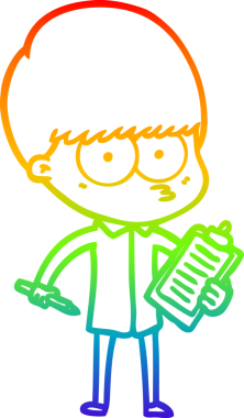 gökkuşağı gradyan çizgisi bir insan tarafından çizilmiş sinirli bir çizgi çocuk çizimi