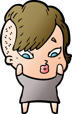 Bir insan tarafından çizilmiş bir karikatür.