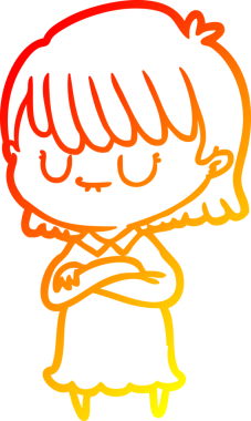 Bir insan tarafından çizilmiş bir karikatür kadın çizimi