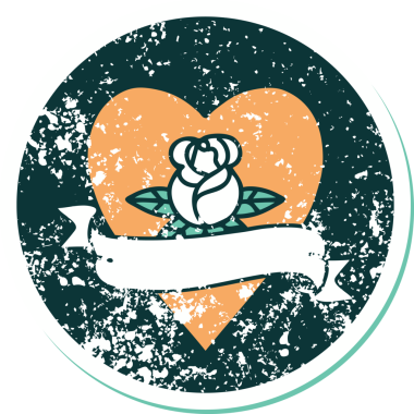 Bir insan tarafından çizilmiş kalp gülü ve bayrağının sembolik dövmeli resmi.