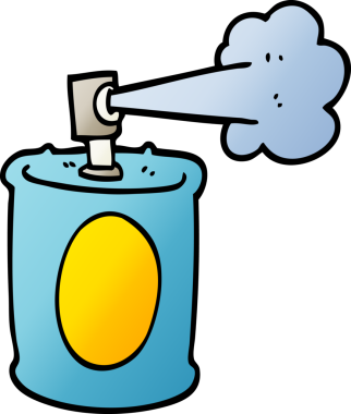 vektör gradyan çizim sprey boya bir insan tarafından çizilebilir