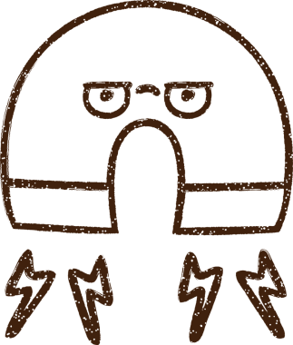 Bir insan tarafından çizilmiş mıknatıs kömürü