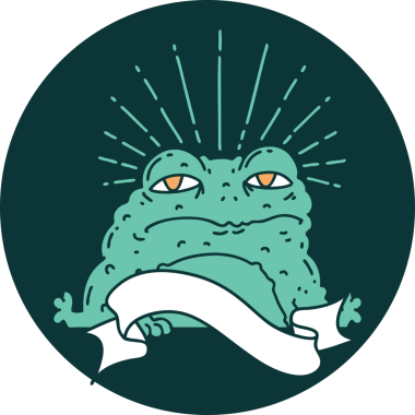 Bir insan tarafından çizilmiş dövme stili karakteri simgesi