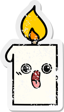 Bir insan tarafından çizilmiş şirin bir çizgi filmin sıkıntılı çıkartması.