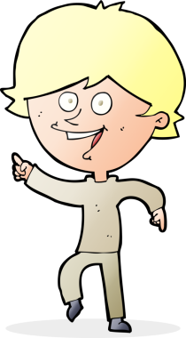 Bir insan tarafından çizilmiş mutlu bir çizgi film.