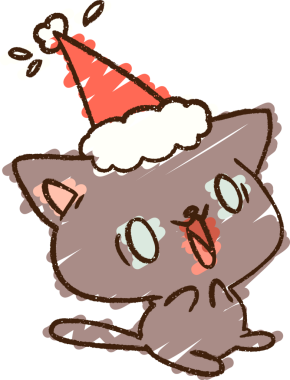 Bir insan tarafından çizilen Noel Kedisi Tebeşiri