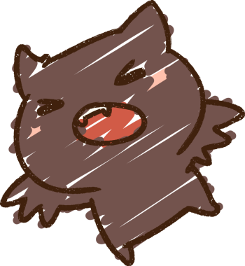 Bir insan tarafından çizilmiş Sevimli Yarasa Tebeşiri